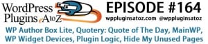 WordPress Plugins A-Z #164