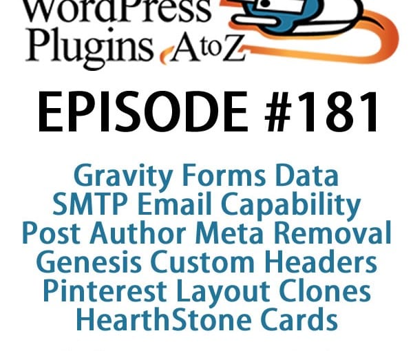 WordPress Plugins A-Z #181