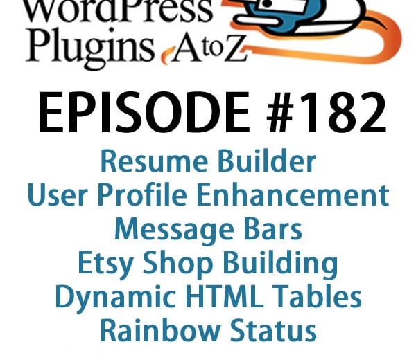 WordPress Plugins A-Z #182