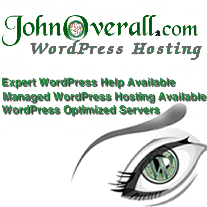 With generous server resources, space and bandwidth allocations so you will never need another host. Register Now for WordPress Hosting at JohnOverall.com only $39.95/mo limited spaces available first come first served.