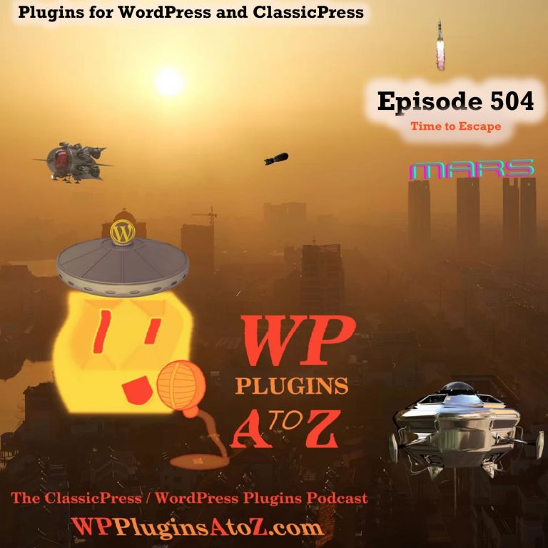Time to Escape It's Episode 504 - We have plugins for Crypto, Duplication, Donations, Cookies, Videos....., and ClassicPress Options. It's all coming up on WordPress Plugins A-Z! Cookielay, Switch Video Quality, Embed Plus for YouTube – Gallery, Channel, Playlist, Live Stream, WPSiteSync for Content, Philantro – Donations and Donor Management Plugin, Cryptocurrency Donation Box – Bitcoin & Crypto Donations and ClassicPress options on Episode 504
