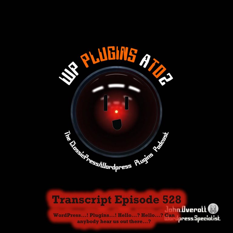 It's Episode 528 - We have plugins for Duplicating, Redirection, Scroller Magic, Understanding the Stars Pumpkin Spicing, Halloween... and ClassicPress Options. It's all coming up on WordPress Plugins A-Z!